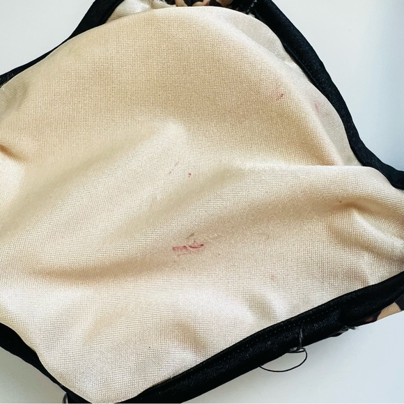 Leopard Print Halter Neck O-Ring Cutout Monokini Bodysuit - Picture 4 of 7